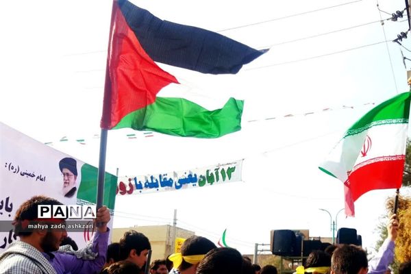 راهپیمایی روز سیزده آبان در شهرستان اشکذر