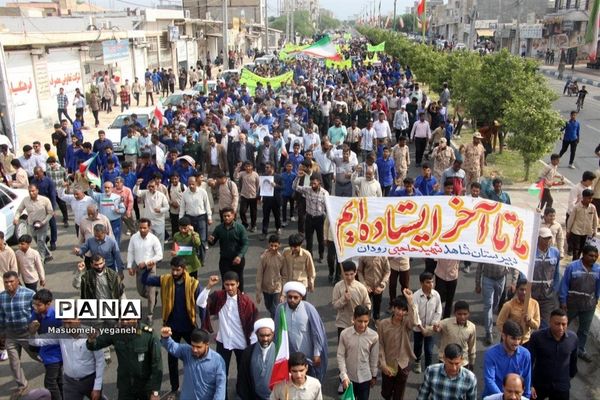 راهپیمایی ۱۳ آبان در رودان