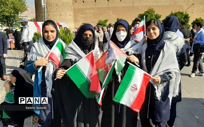 زنگ استکبار ستیزی و حمایت از فلسطین در شهرستان رستم/فیلم