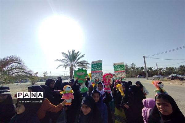 شکوه حضور مردم بزمان در راهپیمایی۱۳ آبان