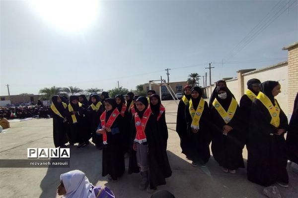 شکوه حضور مردم بزمان در راهپیمایی۱۳ آبان