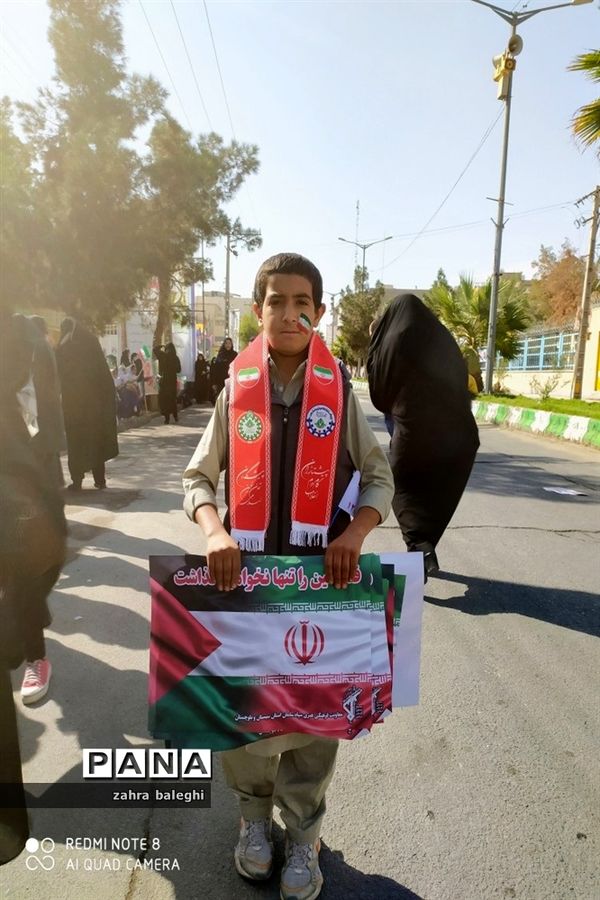 شکوه حضور مردم زاهدان در راهپیمایی یوم الله ۱۳ آبان