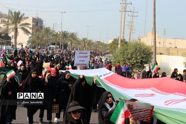 راهپیمایی روز 13 آبان در بوشهر