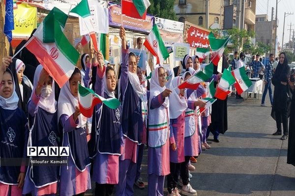 راهپیمایی روز 13 آبان در بوشهر