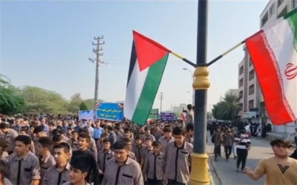 راهپیمایی 13 آبان در گناوه/فیلم