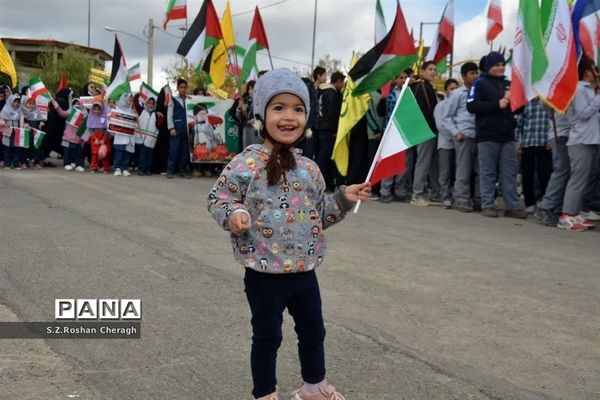 فریادهای کوبنده مردم شهر دستجرد خلجستان قم در راهپیمایی 13 آبان