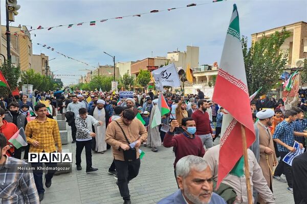 خروش طوفانی مردم قم در راهپیمایی روز ملی مبارزه با استکبار جهانی-1