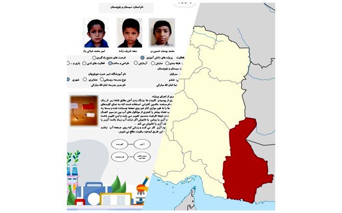 کسب رتبه برتر کشوری دانش‌آموزان سیستان و بلوچستان در جشنواره جابربن حیان