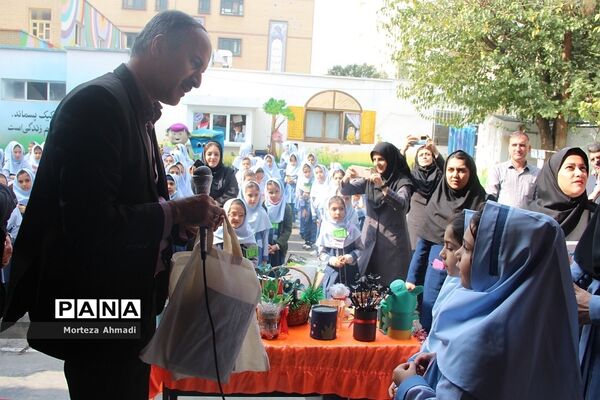 افتتاح خانه‌های محیط زیست و نواختن زنگ بهداشت در دبستان ام‌البنین یک ناحیه‌یک شهرری