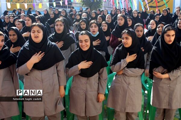 مراسم هفته ملی مازندران در دبیرستان مائده گلوگاه