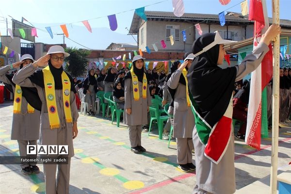 مراسم هفته ملی مازندران در دبیرستان مائده گلوگاه