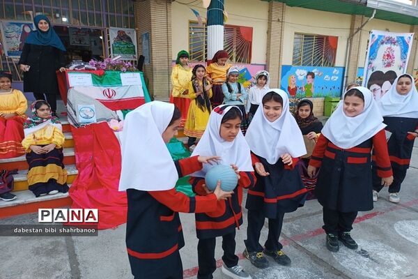 مراسم هفته ملی مازندران در دبستان بی بی شهربانو گلوگاه
