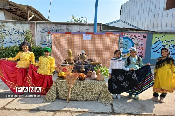 مراسم هفته ملی مازندران در دبستان بی بی شهربانو گلوگاه