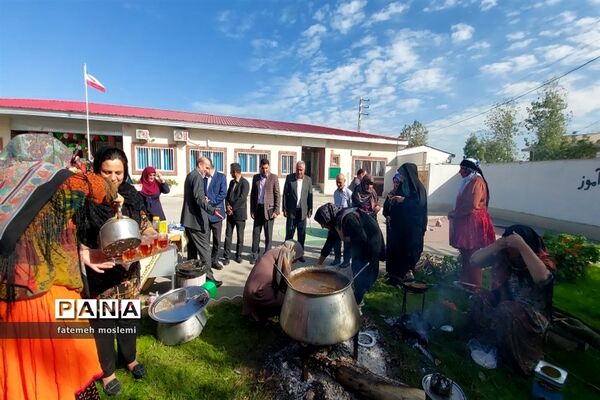 مراسم نمادین هفته ملی مازندران در دبستان سعادت گلوگاه
