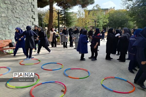 فعالیت‌های ورزشی بسیجیان فرهنگی رودهن  در آغاز کارگاه جهاد تبیین