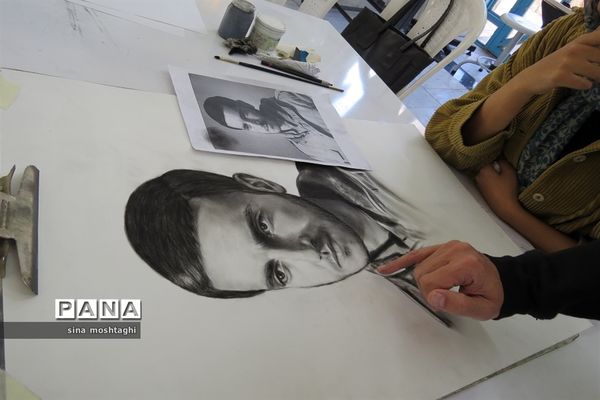 بر گزاری ورکشاپ طراحی چهره سرداران شهید خراسان شمالی