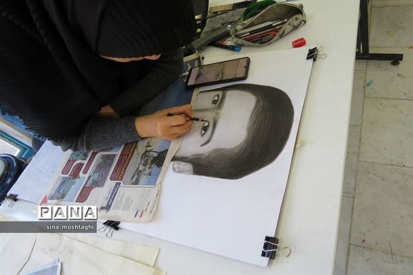 بر گزاری ورکشاپ طراحی چهره سرداران شهید خراسان شمالی