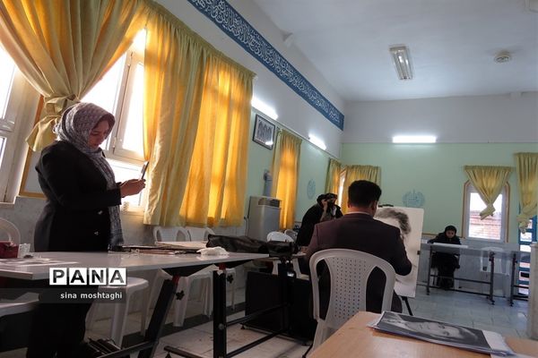 بر گزاری ورکشاپ طراحی چهره سرداران شهید خراسان شمالی