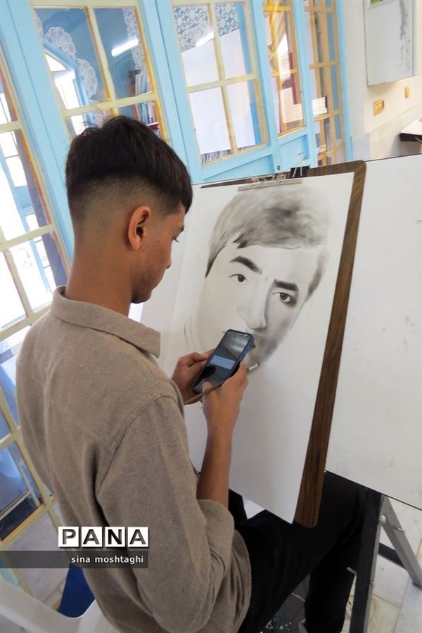 بر گزاری ورکشاپ طراحی چهره سرداران شهید خراسان شمالی