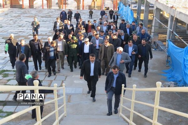 گلباران مزار شهدا با حضور وزیر آموزش و پرورش در معصوم زاده شهرستان بجنورد