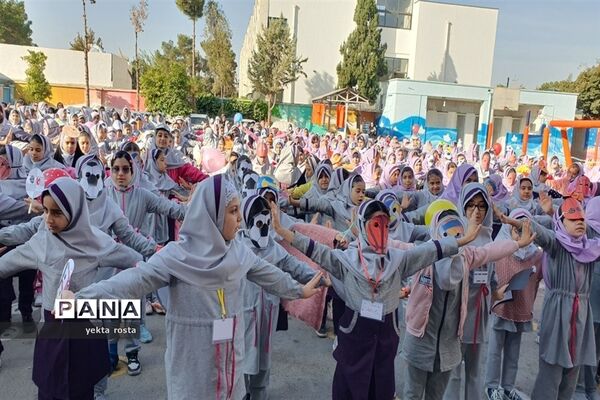 صبحگاه با نشاط دانش‌آموزان آموزشگاه حاج رحیم خالصی