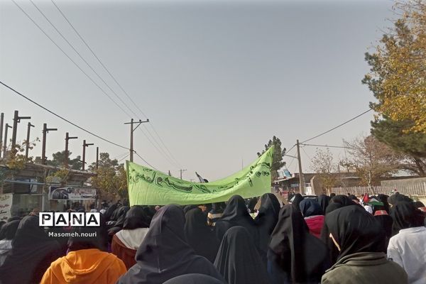 تجمع مردم شهرستان بام و صفی آباد در محکومیت جنایات رژیم صهیونیستی
