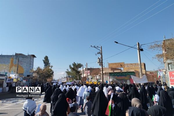 اجتماع مردم سربیشه در حمایت از کودکان غزه