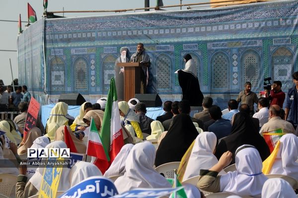 تجمع مردم بوشهر در حمایت از کودکان فلسطین