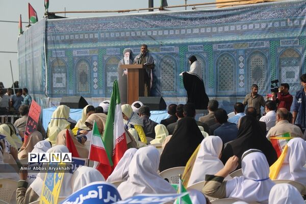 تجمع مردم بوشهر در حمایت از کودکان فلسطین