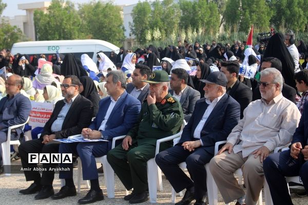 تجمع مردم بوشهر در حمایت از کودکان فلسطین (2)