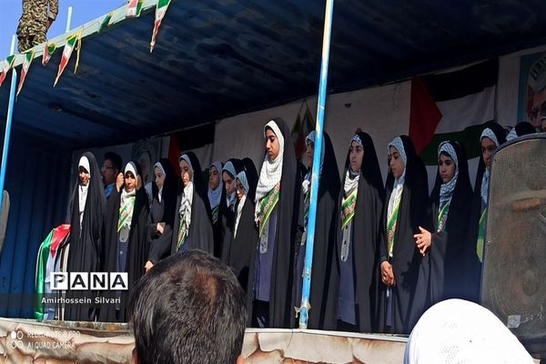 راهپیمایی مردم جهرم در حمایت از کودکان مظلوم غزه