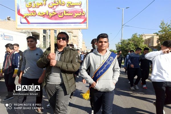 راهپیمایی مردم جهرم در حمایت از کودکان مظلوم غزه