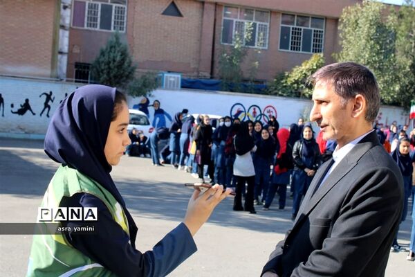 زنگ حمایت از فلسطین ناحیه یک بهارستان در آموزشگاه موفقیان یک