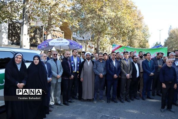 خروش دانش‌آموزان شهریار در حمایت از مردم مظلوم غزه