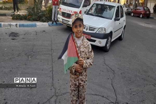 خروش دانش‌آموزان شهریار در حمایت از مردم مظلوم غزه