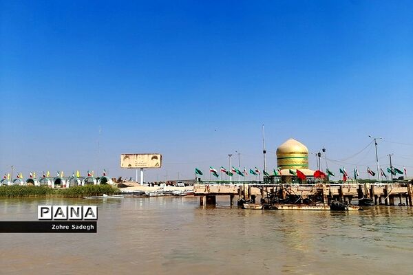 بازدید دانش‌‌آموزان دختر ناحیه‌یک شهرری از مناطق عملیاتی جنوب در اردوی معنوی راهیان نور