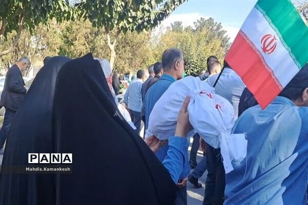 راهپیمایی و حمایت از مردم فلسطین در پاکدشت