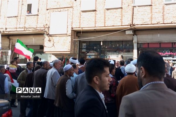 محکومیت رژیم صهیونسیتی اسرائیل توسط مردم ولایتمدار نصیرشهر