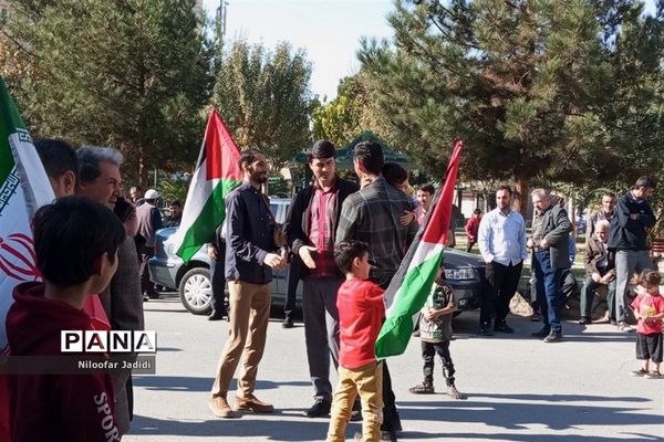 محکومیت رژیم صهیونسیتی اسرائیل توسط مردم ولایتمدار نصیرشهر