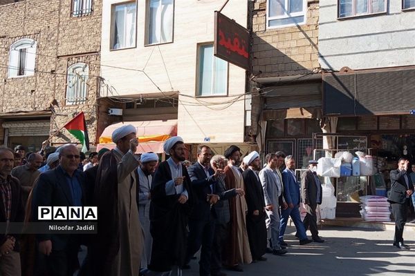 محکومیت رژیم صهیونسیتی اسرائیل توسط مردم ولایتمدار نصیرشهر