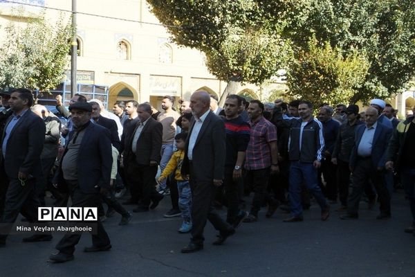 راهپیمایی حمایت از مردم بی دفاع غزه در شهرستان پیشوا