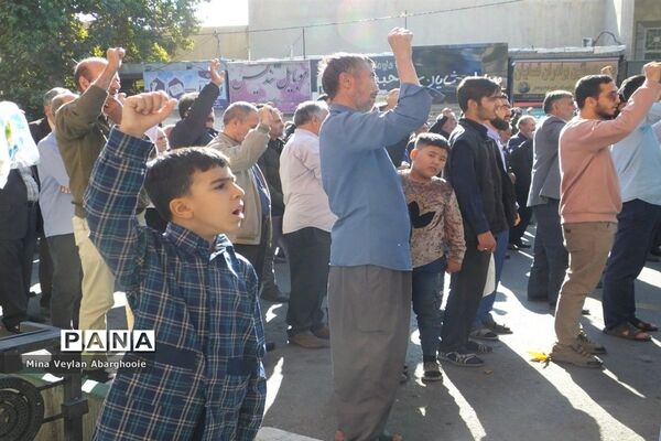 راهپیمایی حمایت از مردم بی دفاع غزه در شهرستان پیشوا