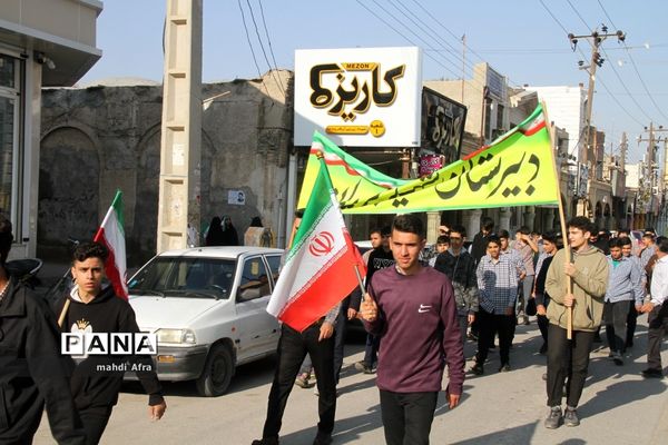 برگزاری راهپیمایی حمایت از مردم مظلوم غزه در بهبهان