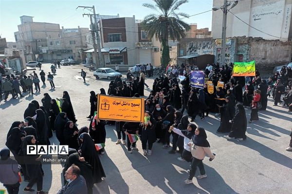 برگزاری راهپیمایی حمایت از مردم مظلوم غزه در بهبهان