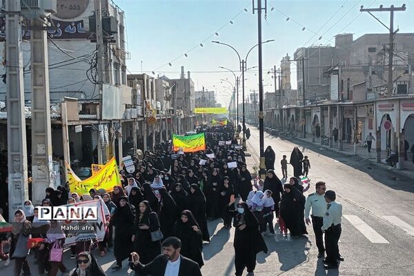 برگزاری راهپیمایی حمایت از مردم مظلوم غزه در بهبهان