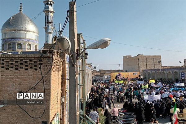 برگزاری راهپیمایی حمایت از مردم مظلوم غزه در بهبهان