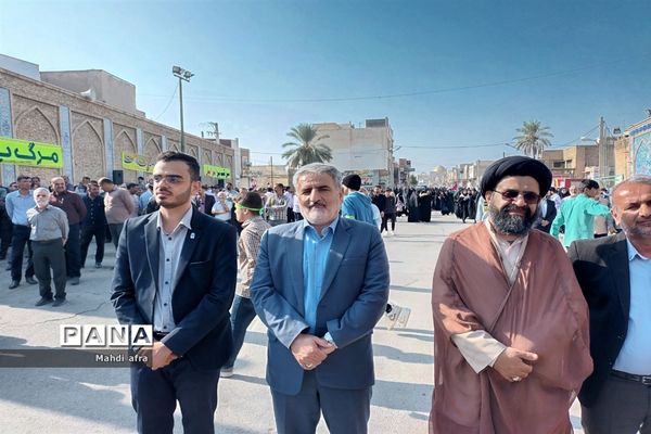 برگزاری راهپیمایی حمایت از مردم مظلوم غزه در بهبهان