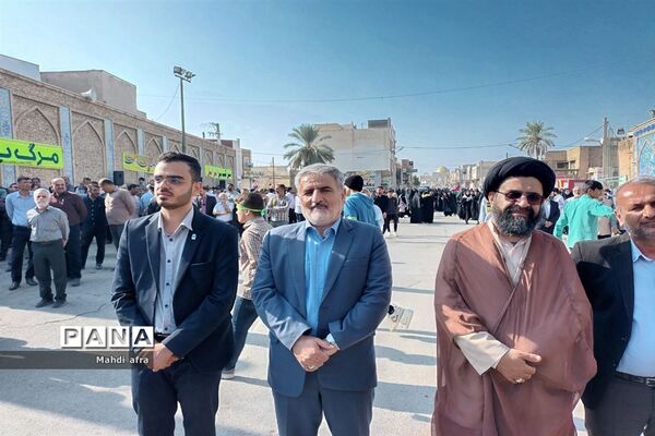 برگزاری راهپیمایی حمایت از مردم مظلوم غزه در بهبهان