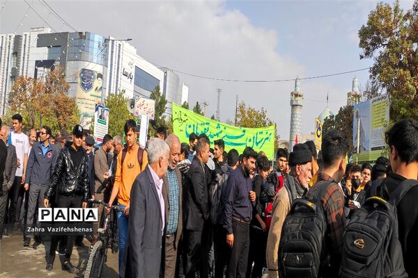 راهپیمایی مردم شهرستان شیروان در حمایت از مردم مظلوم فلسطین و محکومیت جنایت رژیم کودک کش اسرائیل