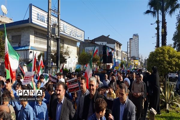 حمایت از مردم فلسطین در نور